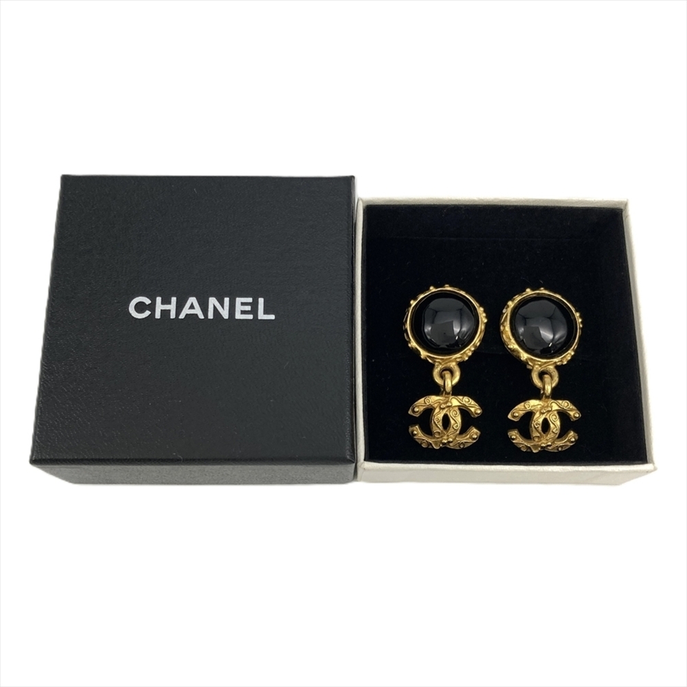 CHANEL Black Logo Earrings - Picture 8 of 8